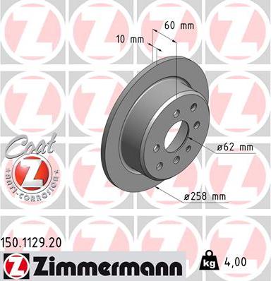 Zimmermann 150.1129.20 - Kočioni disk www.molydon.hr