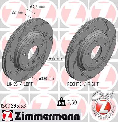 Zimmermann 150.1295.53 - Kočioni disk www.molydon.hr