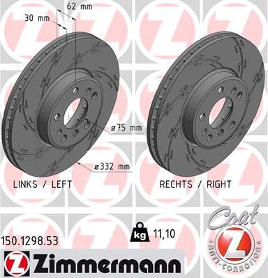 Zimmermann 150.1298.53 - Kočioni disk www.molydon.hr