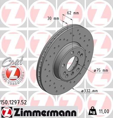 Zimmermann 150.1297.52 - Kočioni disk www.molydon.hr