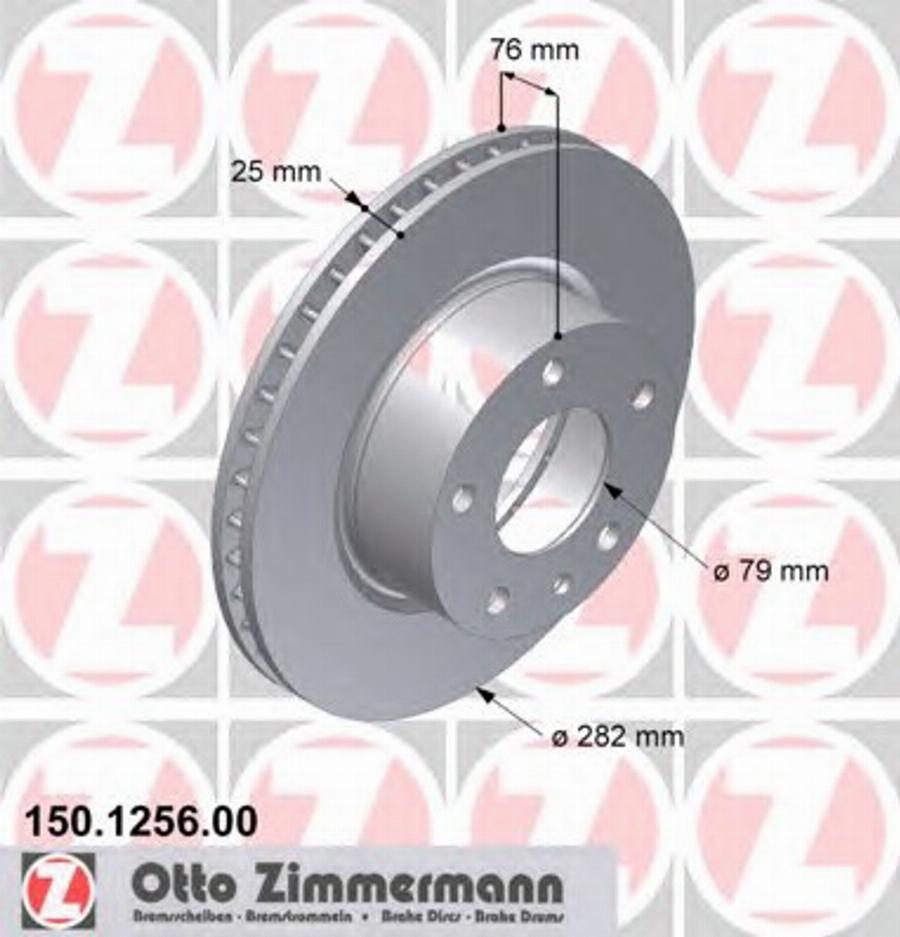 Zimmermann 150 1256 00 - Kočioni disk www.molydon.hr