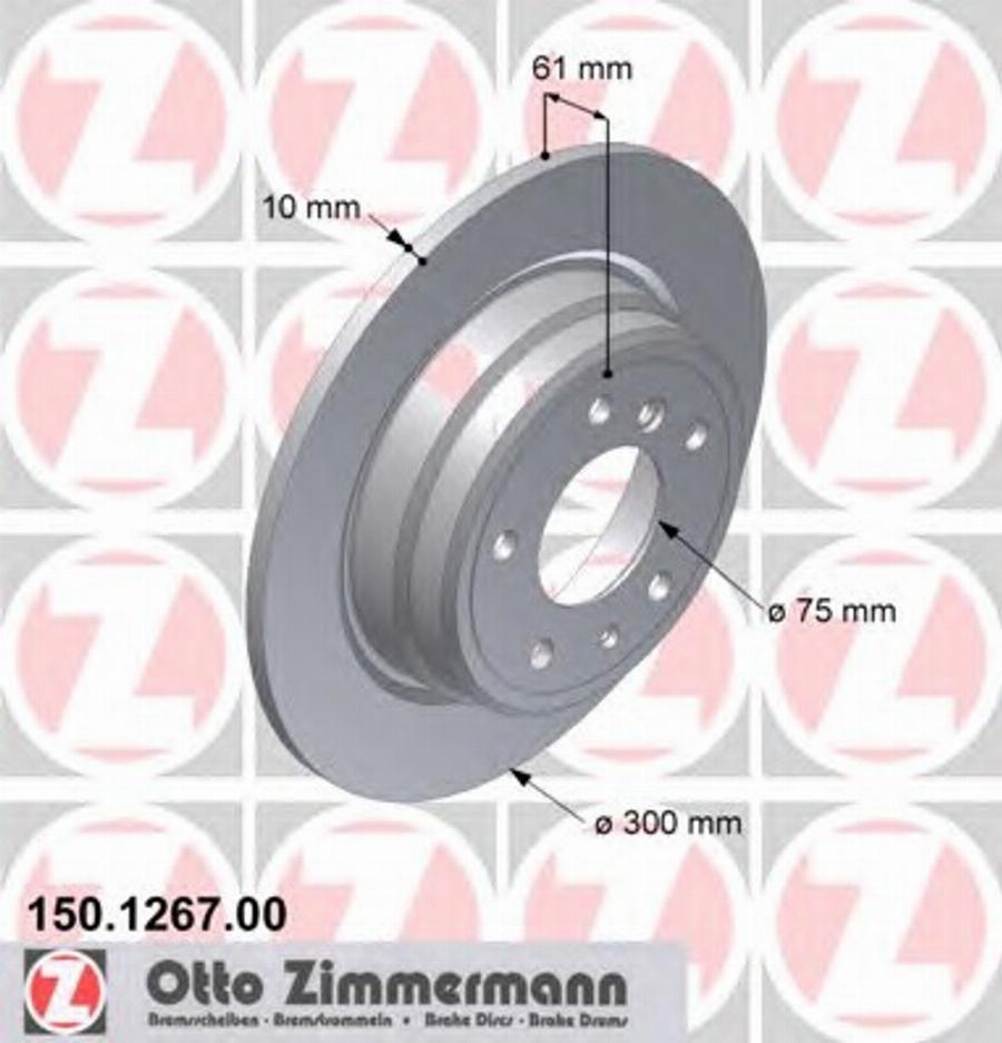 Zimmermann 150 1267 00 - Kočioni disk www.molydon.hr