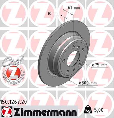 Zimmermann 150.1267.20 - Kočioni disk www.molydon.hr