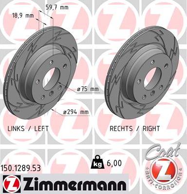 Zimmermann 150.1289.53 - Kočioni disk www.molydon.hr