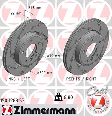 Zimmermann 150.1288.53 - Kočioni disk www.molydon.hr