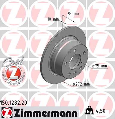 Zimmermann 150.1282.20 - Kočioni disk www.molydon.hr