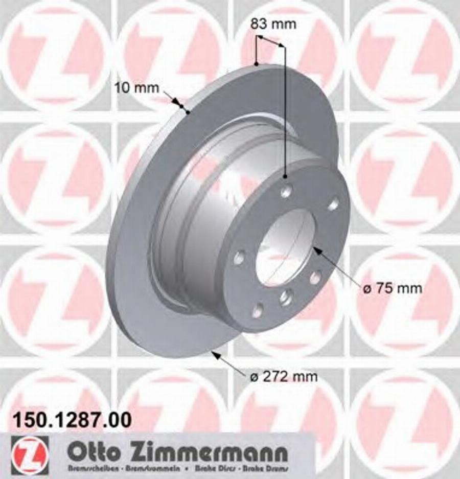 Zimmermann 150 1287 00 - Kočioni disk www.molydon.hr