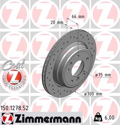 Zimmermann 150.1278.52 - Kočioni disk www.molydon.hr