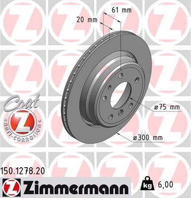 Zimmermann 150.1278.20 - Kočioni disk www.molydon.hr