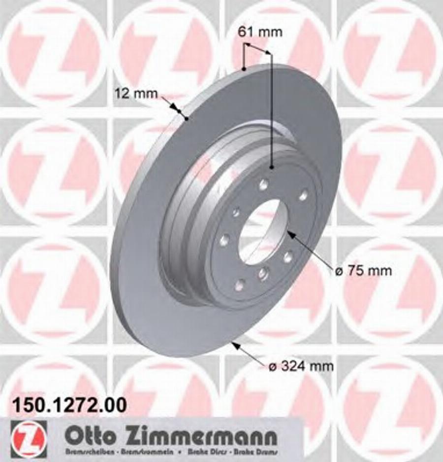 Zimmermann 150 1272 00 - Kočioni disk www.molydon.hr