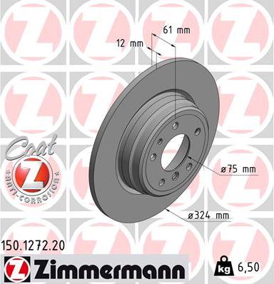 Zimmermann 150.1272.20 - Kočioni disk www.molydon.hr