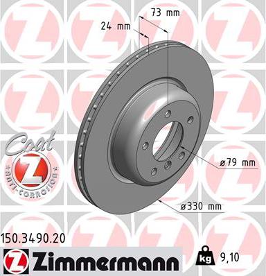 Zimmermann 150.3490.20 - Kočioni disk www.molydon.hr