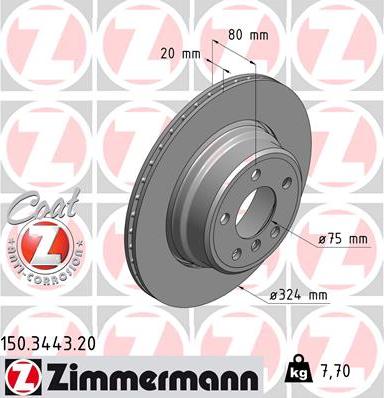 Zimmermann 150.3443.20 - Kočioni disk www.molydon.hr