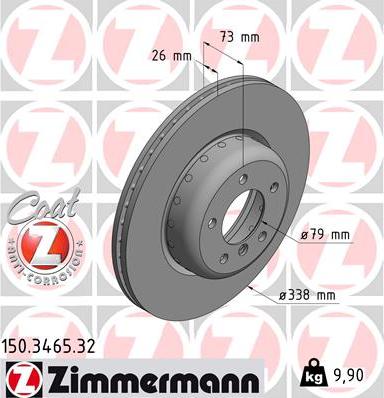 Zimmermann 150.3465.32 - Kočioni disk www.molydon.hr