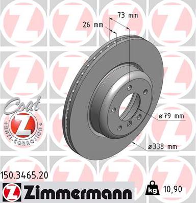 Zimmermann 150.3465.20 - Kočioni disk www.molydon.hr