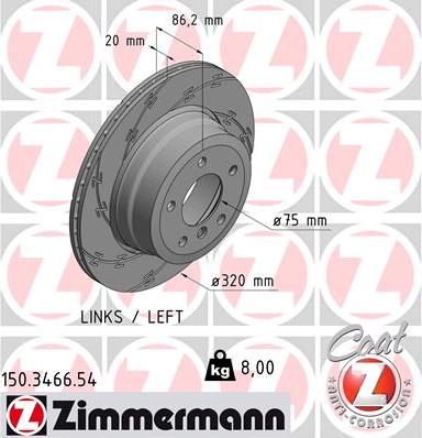 Zimmermann 150.3466.54 - Kočioni disk www.molydon.hr