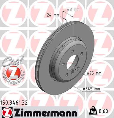 Zimmermann 150.3461.32 - Kočioni disk www.molydon.hr