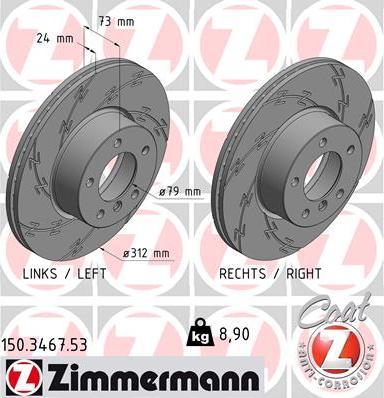 Zimmermann 150.3467.53 - Kočioni disk www.molydon.hr