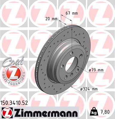 Zimmermann 150.3410.52 - Kočioni disk www.molydon.hr