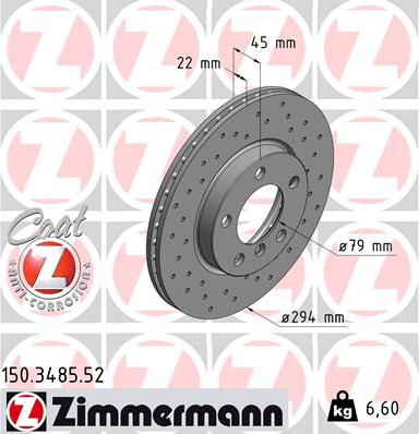 Zimmermann 150.3485.52 - Kočioni disk www.molydon.hr