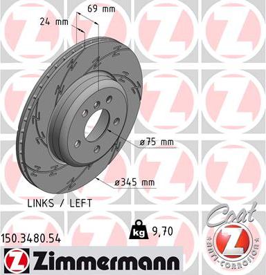 Zimmermann 150.3480.54 - Kočioni disk www.molydon.hr