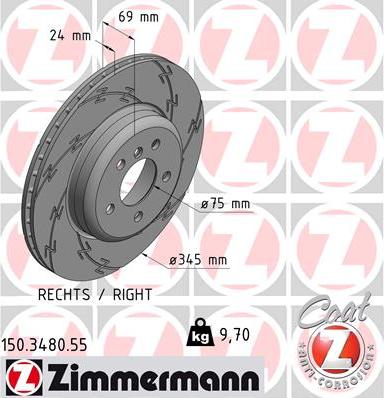 Zimmermann 150.3480.55 - Kočioni disk www.molydon.hr