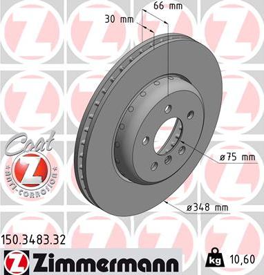 Zimmermann 150.3483.32 - Kočioni disk www.molydon.hr