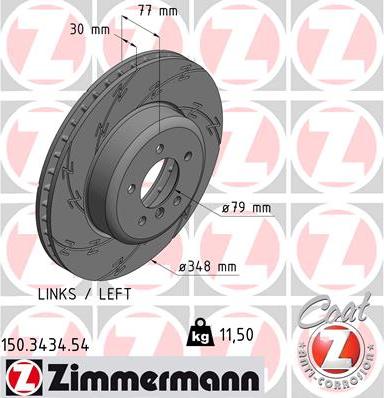 Zimmermann 150.3434.54 - Kočioni disk www.molydon.hr