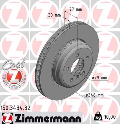 Zimmermann 150.3434.32 - Kočioni disk www.molydon.hr