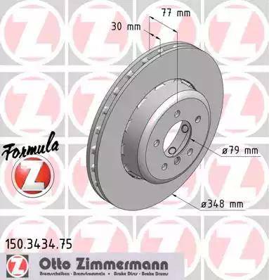 Zimmermann 150.3434.75 - Kočioni disk www.molydon.hr