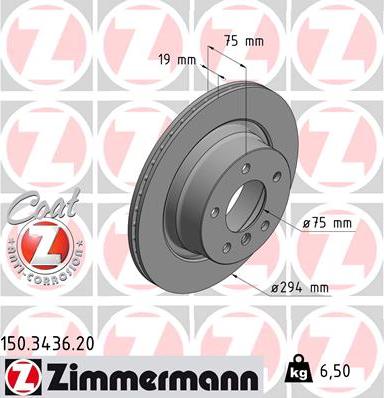 Zimmermann 150.3436.20 - Kočioni disk www.molydon.hr