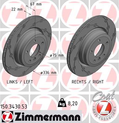 Zimmermann 150.3430.53 - Kočioni disk www.molydon.hr