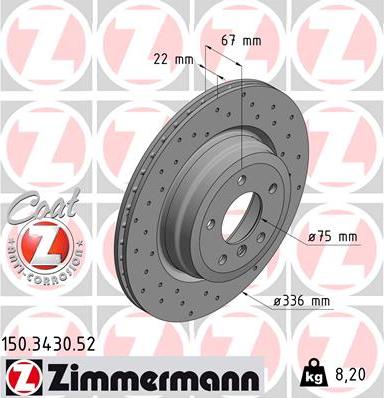 Zimmermann 150.3430.52 - Kočioni disk www.molydon.hr