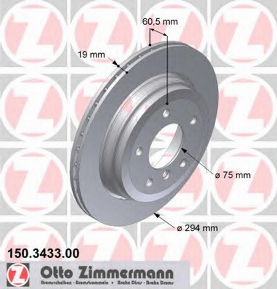 Zimmermann 150.3433.00 - Kočioni disk www.molydon.hr