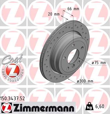 Zimmermann 150.3437.52 - Kočioni disk www.molydon.hr