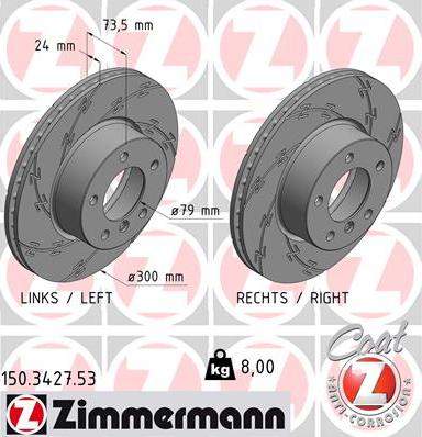 Zimmermann 150.3427.53 - Kočioni disk www.molydon.hr