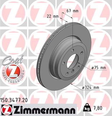 Zimmermann 150.3477.20 - Kočioni disk www.molydon.hr