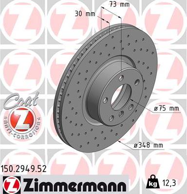 Zimmermann 150.2949.52 - Kočioni disk www.molydon.hr