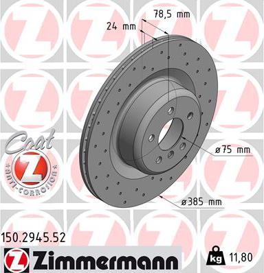 Zimmermann 150.2945.52 - Kočioni disk www.molydon.hr