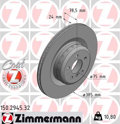 Zimmermann 150.2945.32 - Kočioni disk www.molydon.hr