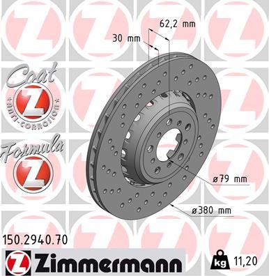 Zimmermann 150.2940.70 - Kočioni disk www.molydon.hr