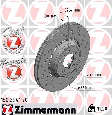 Zimmermann 150.2941.70 - Kočioni disk www.molydon.hr