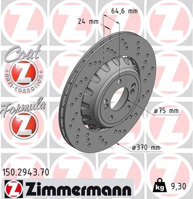 Zimmermann 150.2943.70 - Kočioni disk www.molydon.hr