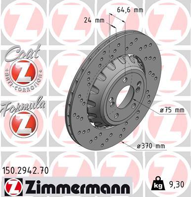 Zimmermann 150.2942.70 - Kočioni disk www.molydon.hr