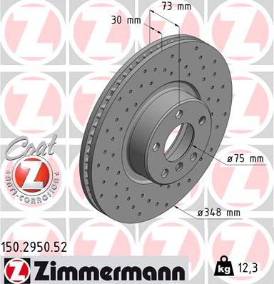 Zimmermann 150.2950.52 - Kočioni disk www.molydon.hr