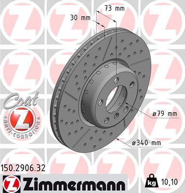 Zimmermann 150.2906.32 - Kočioni disk www.molydon.hr