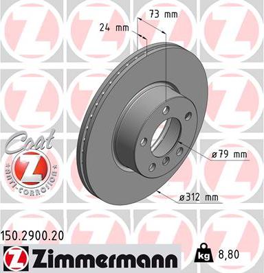 Zimmermann 150.2900.20 - Kočioni disk www.molydon.hr