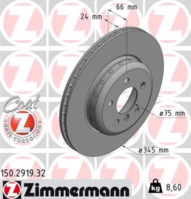 Zimmermann 150.2919.32 - Kočioni disk www.molydon.hr