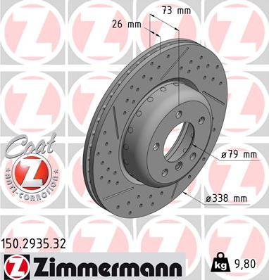 Zimmermann 150.2935.32 - Kočioni disk www.molydon.hr