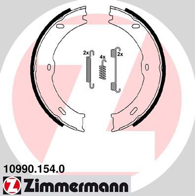Zimmermann 10990.154.0 - Komplet kočionih obloga, rucna kočnica www.molydon.hr